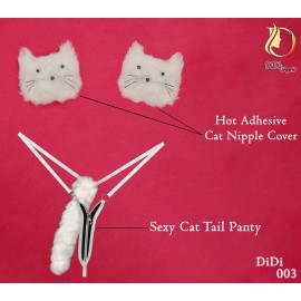 ست شورت دم دار فانتزی ونیپل سینه عروسکی 