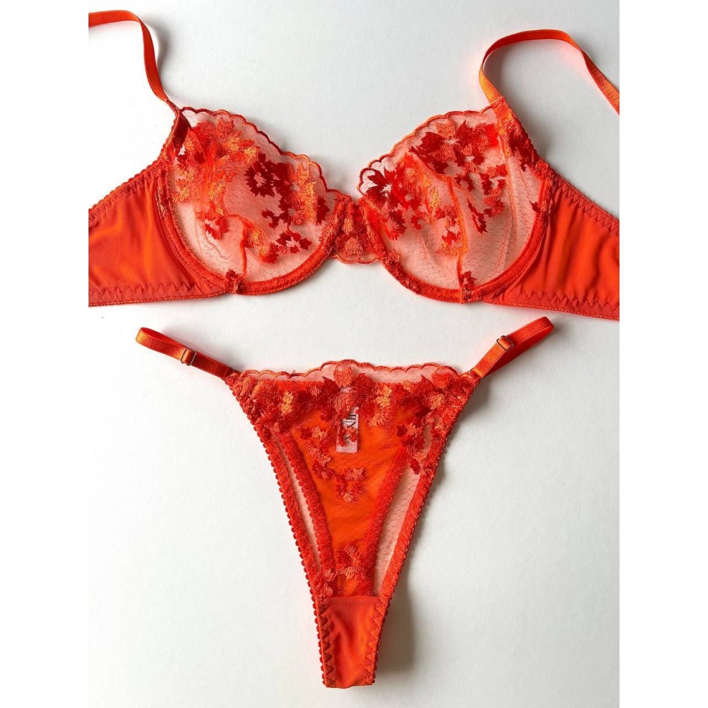 ست شورت وسوتین زیر فنر دار تور اروپایی برند ژینا