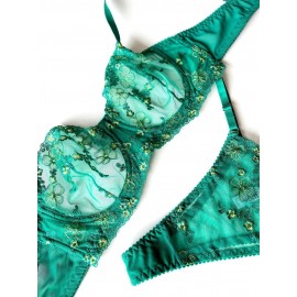 ست شورت وسوتین فنر دار تور اروپایی برند ژینا