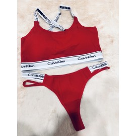 ست اسپرت نیم تنه وشورت کاپ دار نخ کبریتی پشت ضربدری برند اما