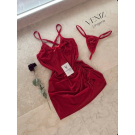 لباسخواب زیر فنردار فانتزی توری بغل گت دار برند ونیز